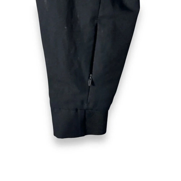 Gymshark Women’s Large Black Cropped Hoodie Minimalist Zip Pockets Gym Athletics - Picture 7 of 9